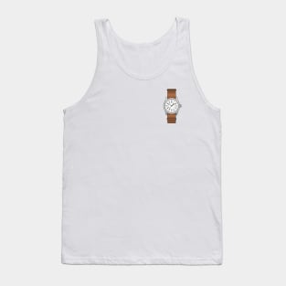 White Dial Military Watch Tank Top
